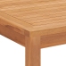 Mesa de comedor de jardín madera maciza de teca 160x80x77 cm