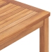 Mesa de comedor de jardín madera maciza de teca 160x80x77 cm