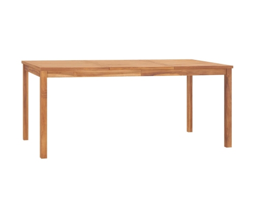 Mesa de comedor de jardín madera maciza de teca 180x90x77 cm