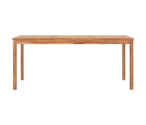 Mesa de comedor de jardín madera maciza de teca 180x90x77 cm