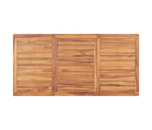 Mesa de comedor de jardín madera maciza de teca 180x90x77 cm