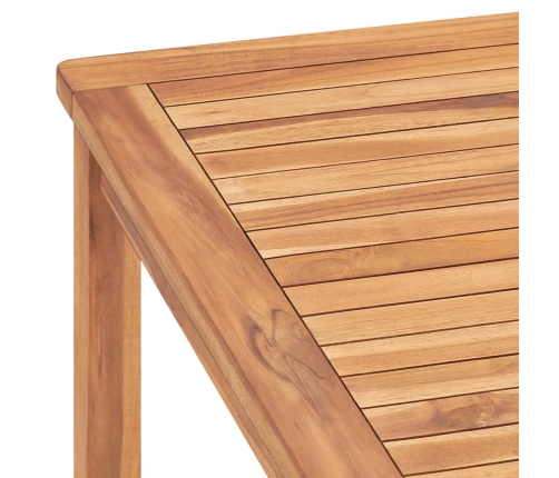 Mesa de comedor de jardín madera maciza de teca 180x90x77 cm