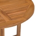 Mesa de comedor plegable para jardín madera de teca Ø90x75 cm