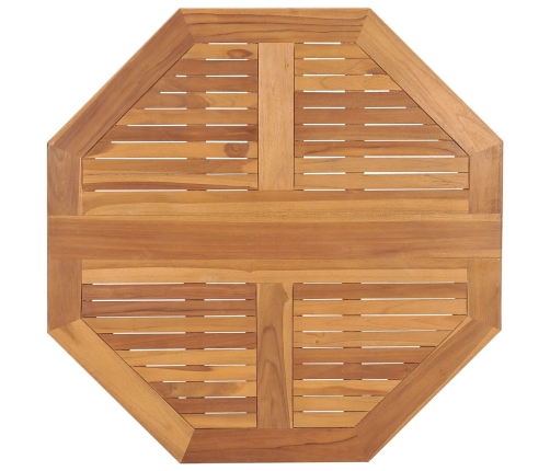 Mesa de comedor plegable para jardín madera de teca 90x90x75 cm