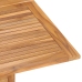 Mesa de comedor plegable para jardín madera teca 120x120x75 cm