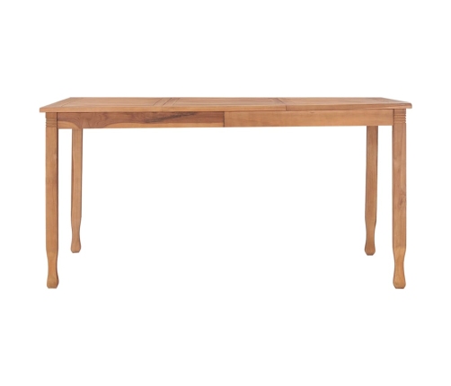 Mesa de comedor de jardín madera maciza de teca 150x90x75 cm