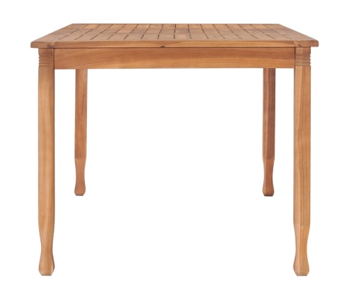 Mesa de comedor de jardín madera maciza de teca 150x90x75 cm