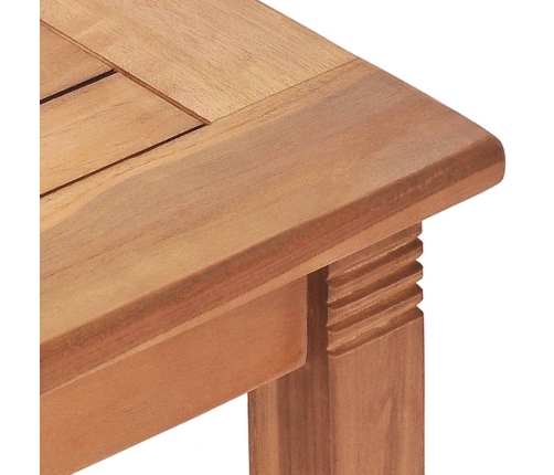 Mesa de comedor de jardín madera maciza de teca 150x90x75 cm