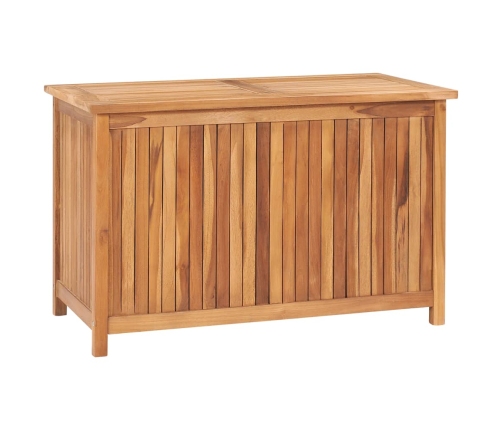 Caja de almacenaje de jardín madera maciza de teca 90x50x58 cm