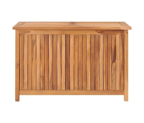 Caja de almacenaje de jardín madera maciza de teca 90x50x58 cm