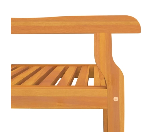 Juego de comedor de jardín 3 piezas madera maciza de acacia