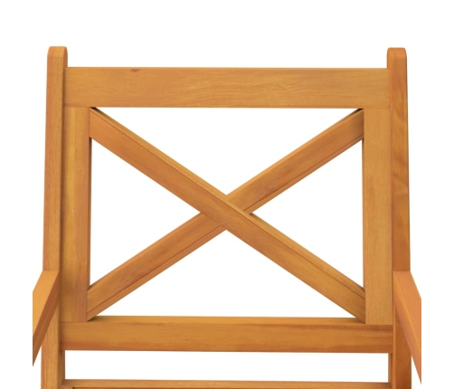 Juego de comedor de jardín 3 piezas madera maciza de acacia