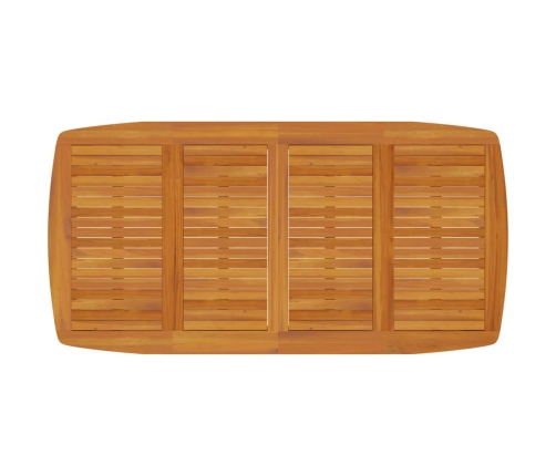 Juego de comedor de jardín 7 piezas madera maciza de acacia