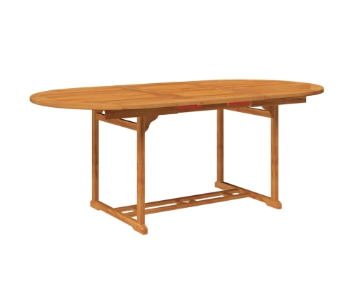 Juego de comedor de jardín 5 piezas madera maciza de acacia