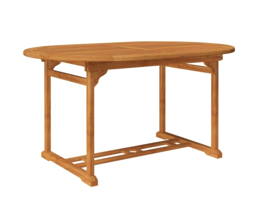 Juego de comedor de jardín 5 piezas madera maciza de acacia