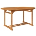 Juego de comedor de jardín 5 piezas madera maciza de acacia