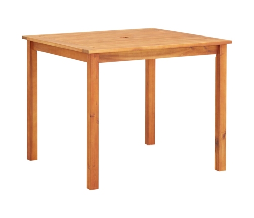 Set comedor de jardín 3 pzas y cojines madera maciza de acacia