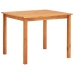 Set comedor de jardín 3 pzas y cojines madera maciza de acacia