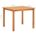 Set comedor de jardín 3 pzas y cojines madera maciza de acacia