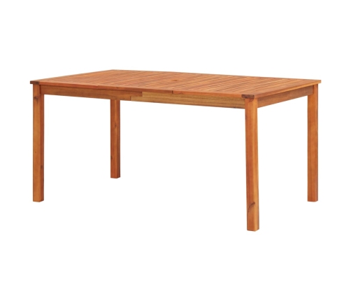 Set comedor de jardín 5 pzas y cojines madera maciza de acacia