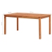 Set comedor de jardín 5 pzas y cojines madera maciza de acacia