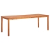 Set comedor de jardín 7 pzas y cojines madera maciza de acacia