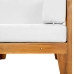 Juego muebles de jardín y cojines 7 pzas madera maciza acacia