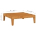 Juego muebles de jardín y cojines 5 pzas madera maciza acacia