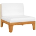 Juego muebles de jardín y cojines 5 pzas madera maciza acacia