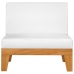 Juego muebles de jardín y cojines 5 pzas madera maciza acacia