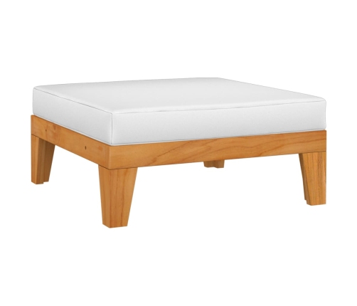 Juego muebles de jardín y cojines 5 pzas madera maciza acacia