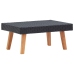 Set de muebles de jardín 5 pzas y cojines ratán sintético negro