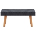 Set de muebles de jardín 5 pzas y cojines ratán sintético negro