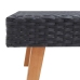 Set de muebles de jardín 5 pzas y cojines ratán sintético negro