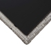 Set de muebles de jardín 3 pzas y cojines ratán sintético gris
