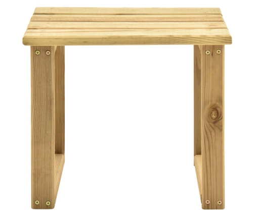 Mesa de tumbona madera de pino impregnada 30x30x26 cm