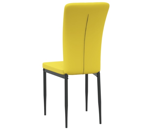 Sillas de comedor 2 uds terciopelo amarillo mostaza