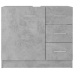 Armario para lavabo contrachapada gris hormigón 63x30x54 cm