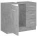 Armario para lavabo contrachapada gris hormigón 63x30x54 cm