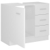 Armario para lavabo madera contrachapada blanco 63x30x54 cm