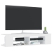 vidaXL Mueble de TV con luces LED blanco 135x39x30 cm