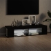 Mueble de TV con luces LED negro 135x39x30 cm