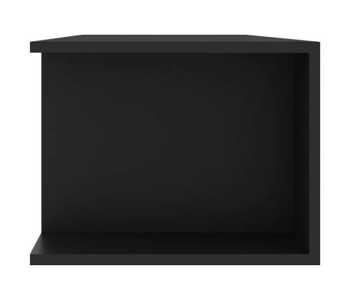 Mueble de TV con luces LED negro 135x39x30 cm