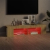 Mueble de TV con luces LED roble Sonoma 135x39x30 cm