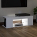 Mueble de TV con luces LED blanco 90x39x30 cm