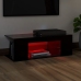 Mueble de TV con luces LED negro 90x39x30 cm