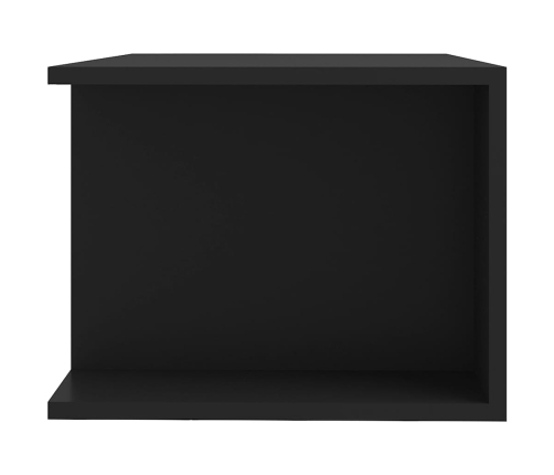 Mueble de TV con luces LED negro 90x39x30 cm