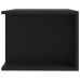 Mueble de TV con luces LED negro 90x39x30 cm