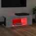 vidaXL Mueble de TV con luces LED gris hormigón 90x39x30 cm