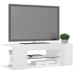 vidaXL Mueble de TV con luces LED blanco brillante 90x39x30 cm